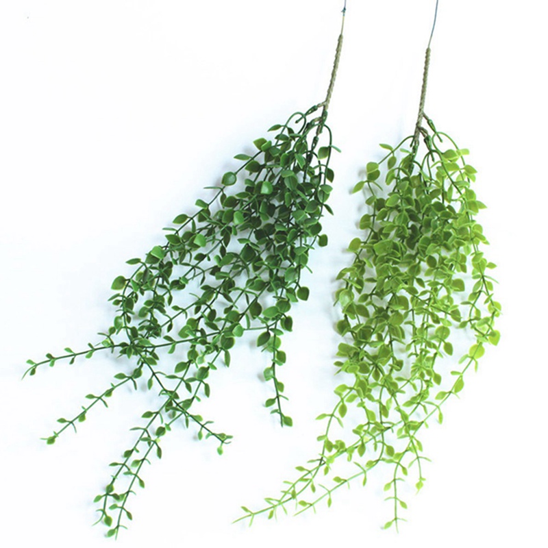 

2020 Artificial Succulents Hanging Wall Plants Fleshy Vine Green Branches Home Decoration Plastic Garland Wedding Decor Rattan, Gr1