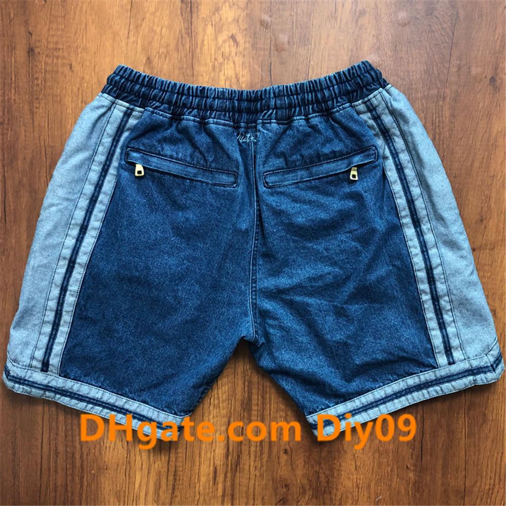 

Mens Los Angeles Lakers Basketball Just Don Pocket Shorts Vintage Jeans Breathable Stitched Pants Mitchell & Ness Hip-hop Shorts, Black