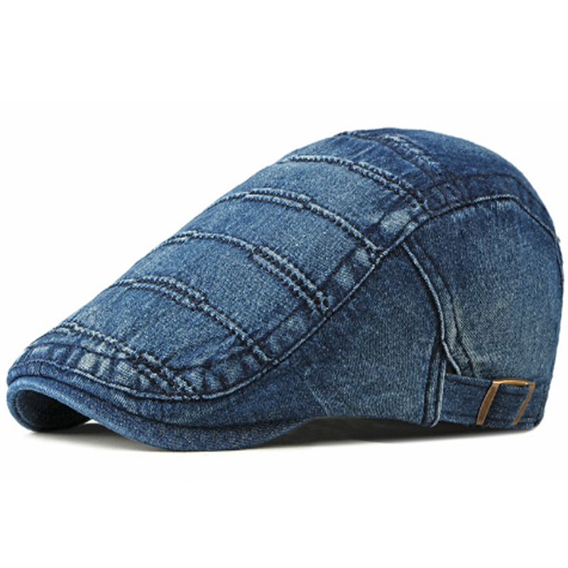

Berets Summer Men's Cowboy Hats Women's Fashion Solid Colors Outdoor Adjustable Washed Caps Casual Design Sun Wholesale, Black