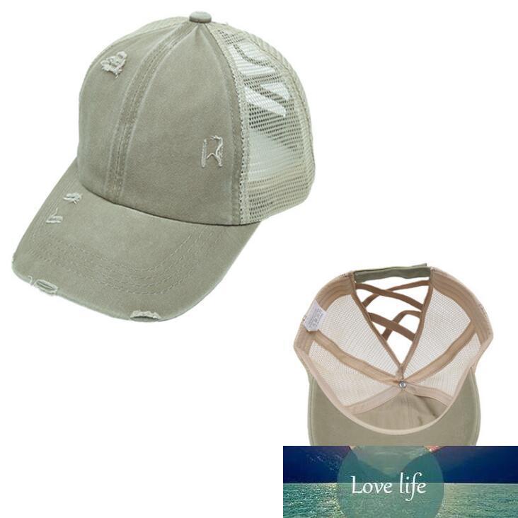 

12 Colors Ponytail Baseball Cap Messy Bun Hats For Women Washed Cotton Snapback Caps Casual Summer Sun Visor Outdoor Hat, #1