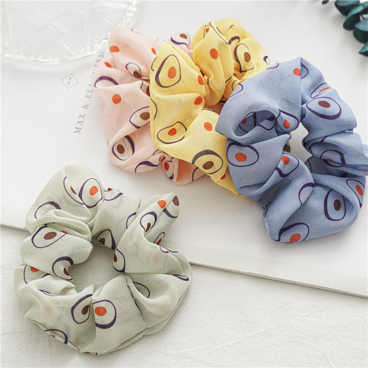 

New Fashion Summer For Women Chiffon Hair Rope Korean Girl Hair Ring Elastic Bands Rubber Band Headwear Head Rope Wholesale