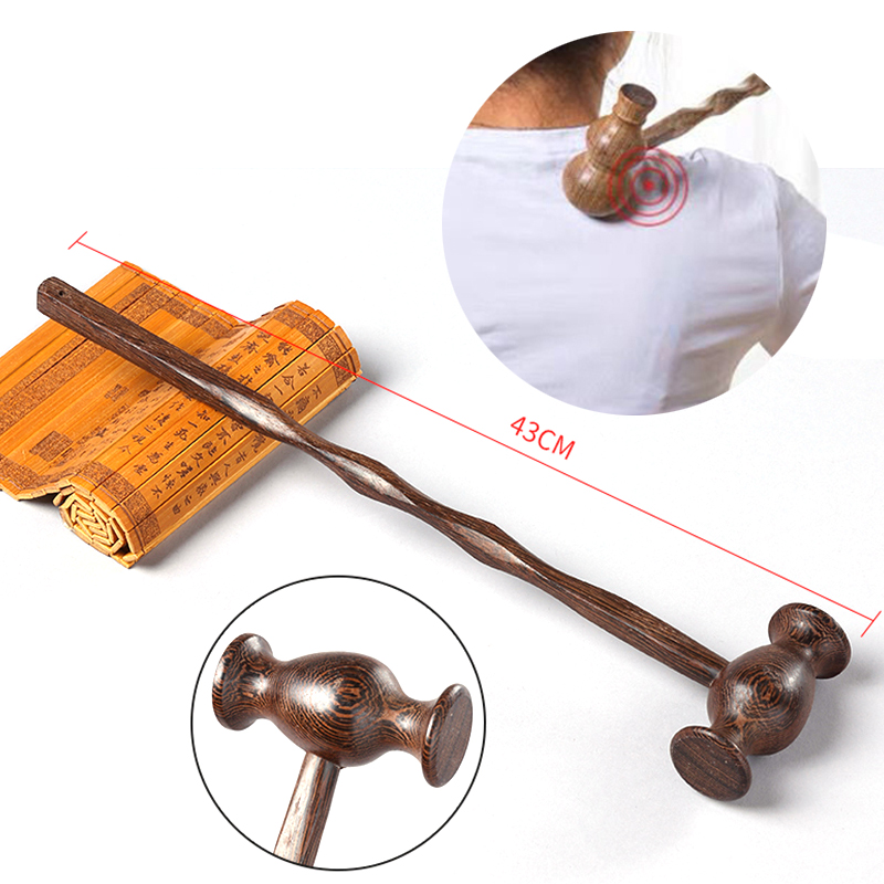 

Wooden Knock Massager Percussion Hammer Trigger Point Back Self Massage Relieve Pressure Acupressure Back Massager Health Care