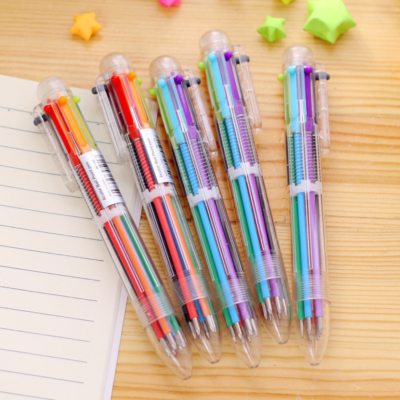 Lovely Multi Color Ball Point Pen Korean Stationery Multifunctional