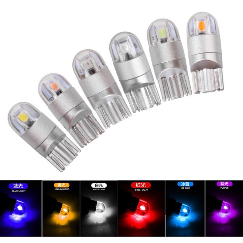 

10PCS W5W LED T10 3030 2SMD Auto Lamps 168 194 Bulb Parking Light Tailbox Lamp Wide Light Reading lights