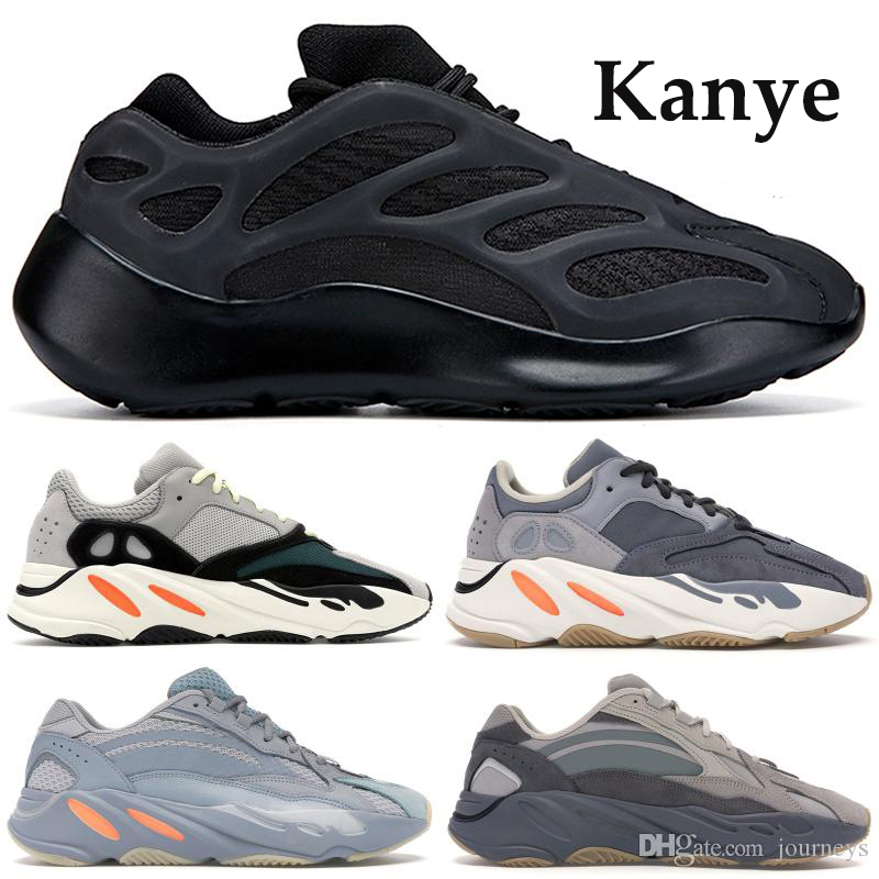 

700 New Alvah Black Azael Mens Running Shoes Kanye 700 Runner Vanta Inertia Men Shoes Women Sneakers, Salt