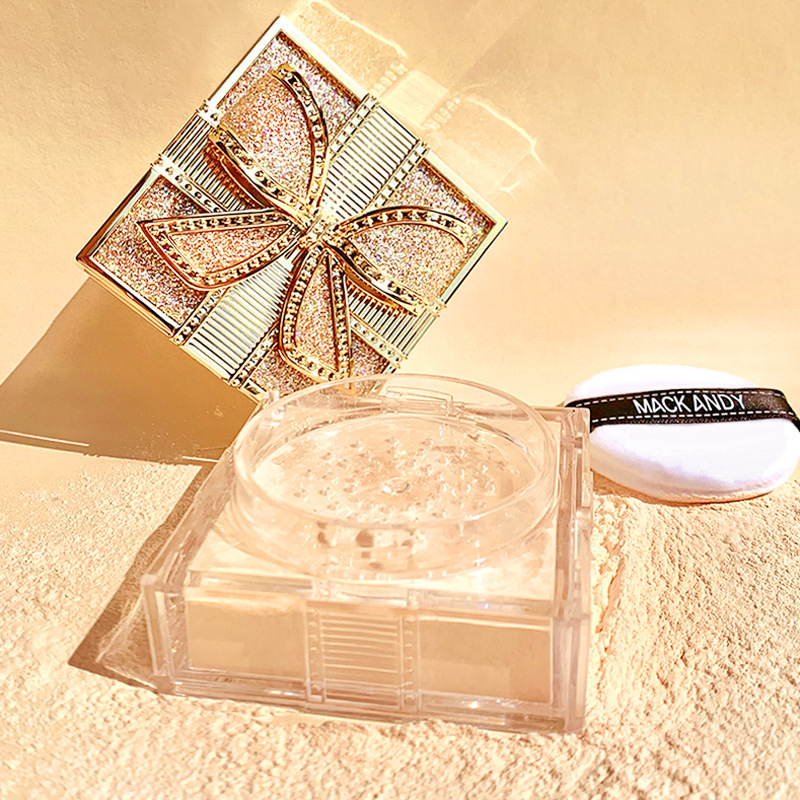 

Bowknot Silky Air Loose Powder Lightweight and long-lasting natural oil control waterproof setting powder, 021