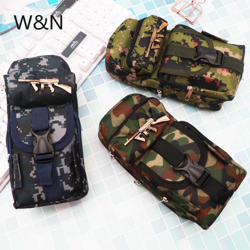 

School Pencil Case for Boys Camouflage Big Pencil Case Multifunction Large Capacity Pen Box Bag Kids Gift Stationery Supplies