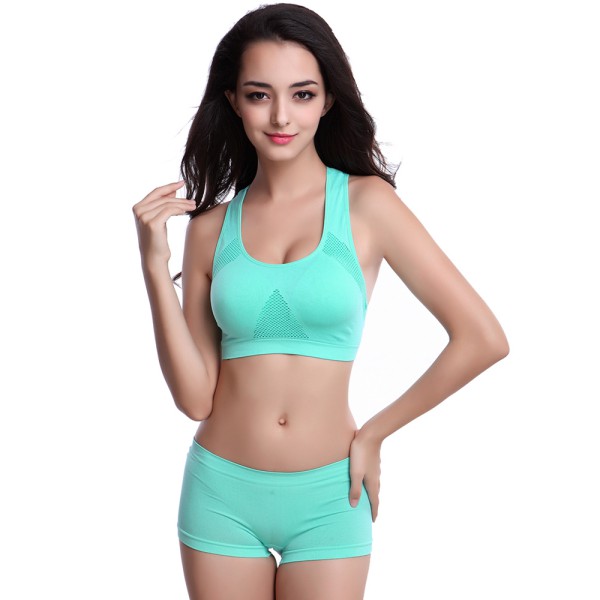 

Professional Quick Drying Sports Bra Absorb Sweat Fitness Padded Stretch Workout Underwear Vest Running Wireless Top