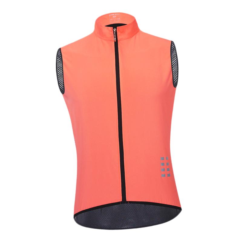 

Men's Hi-Viz Safety Running Cycling Vest - Windproof and Reflective - 5 Sizes Available, As pic