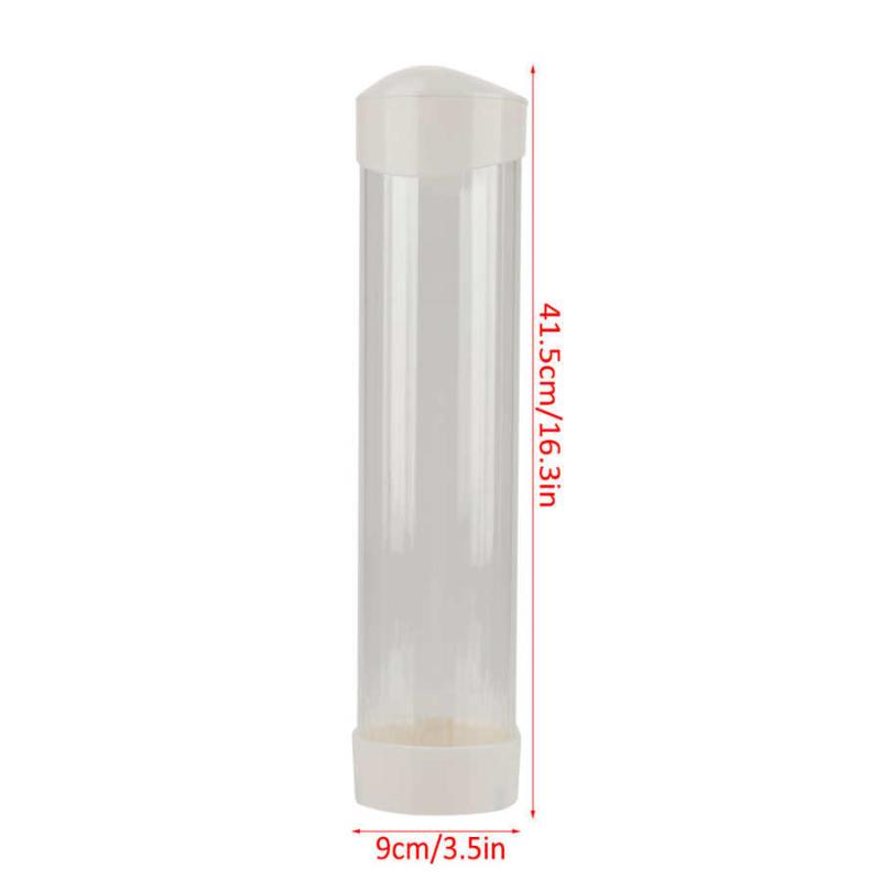 

Cup Dispenser Paste or Screw Plate Mountable Cup 60-80 Cups Paper 7 5cm Long Plastic Dispenser One Button