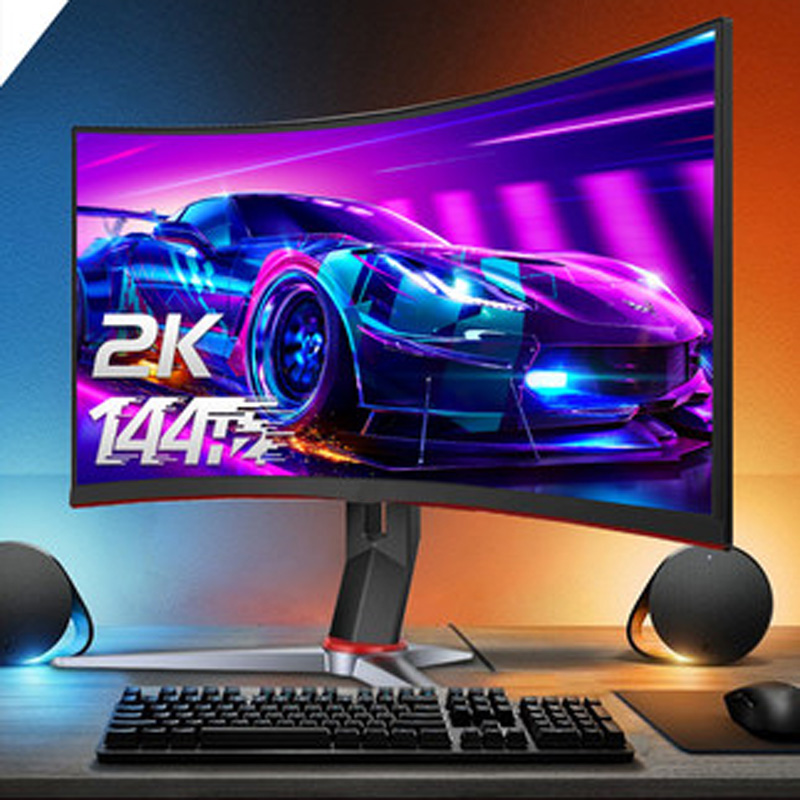 

27in 144Hz 2K LCD COMPUTER monitor ULTRA HD Curved desktop office home monitoring game bezel-less screen