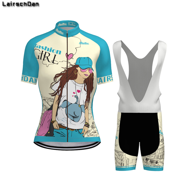 

LONG AO Lairschdan funny womens summer cycling clothing cycling sets 2020 cyclist outfit cycle dress mtb kit women's bicycle sut