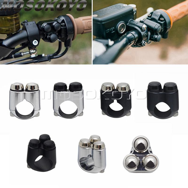 

7/8" Or 1" Bars 2-3 Buttons Handlebar Hand Control M-switch Push Buttons Switch Gear for Cafe Racer Bobber Chopper 22mm 25mm