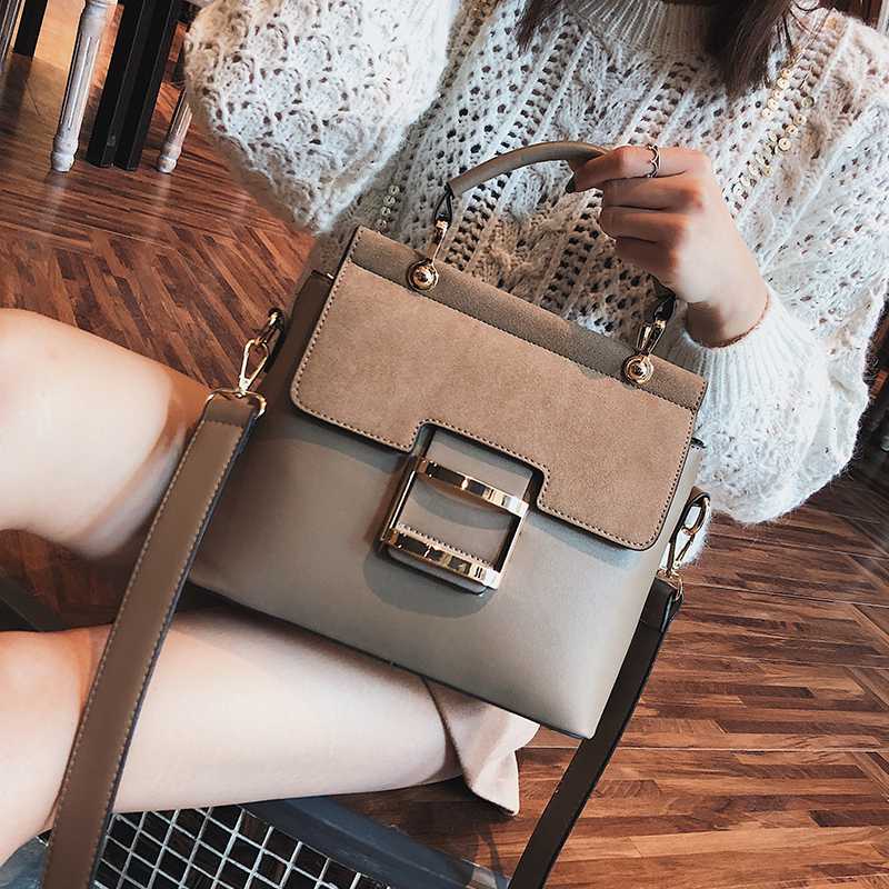 

European style Retro Female bag 2020 Fashion New Handbag High quality PU Women bag Big Tote Portable Shoulder sac a main, Black