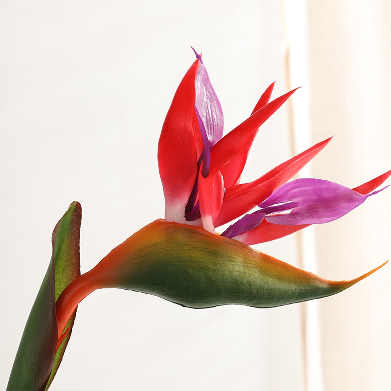 

4Pcs/lot 80cm High-end Fake Artificial Flowers Real Touch Simulation Paradise Bird Flower Wedding Decoration for Party Hotel, We05