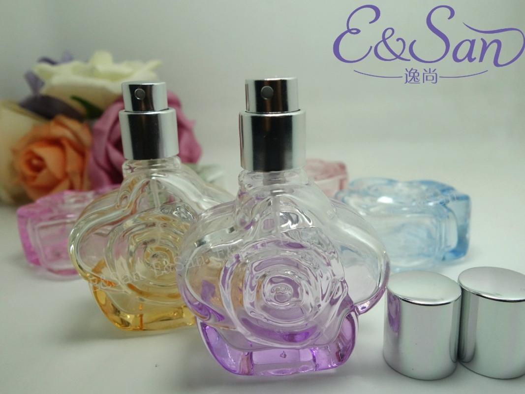 

PT106-30ML gradient rose perfume bottles glass spray dispensing nozzle 100pcs/lot