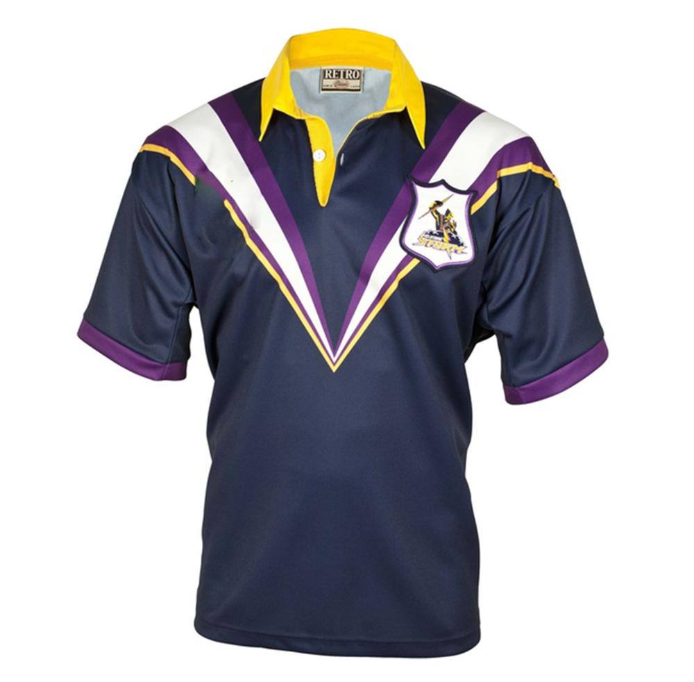 

Melbourne Storm 1998 Retro Rugby Jersey Sport Shirt S-5XL, Black