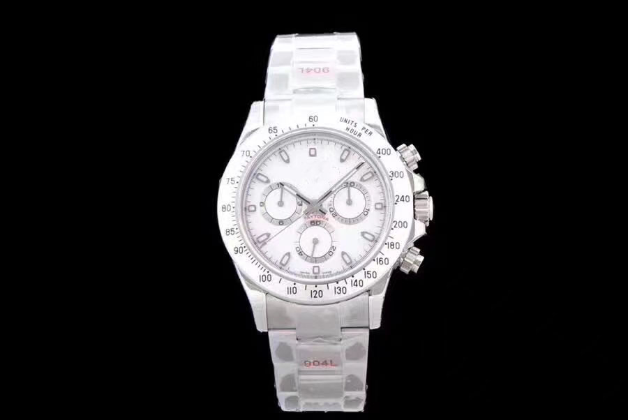 

many Style Men's Chronograph Watches Men Automatic Cal.4130 904L Steel Watch NoobF Factory 116509 Sport 116520 Eta Crystal Swiss Wristwatche, White