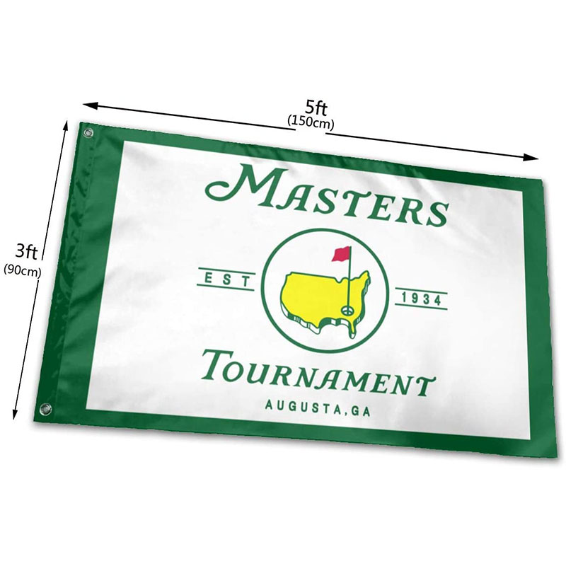 

Masters PGA Golf Sports Flag with Patch 90x150cm 100D Polyester Digital Printing Good Quality 5x3ft Full Send Flags