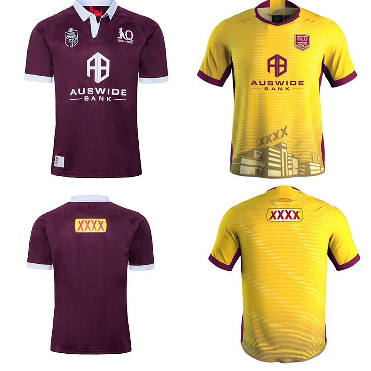 

2020 2021 Malou Rugby League Queensland 19 20 21 QLD Maroons Malou Rugby jersey MAROONS STATE OF ORIGIN Rugby shirt size S-5XL, White