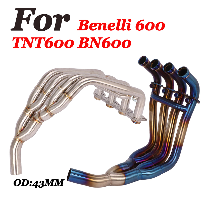 

Slip On For Benelli 600 TNT600 BN600 Full Motorcycle System Exhaust Modified Front Middle Link Pipe Carbon Muffler DB Killer
