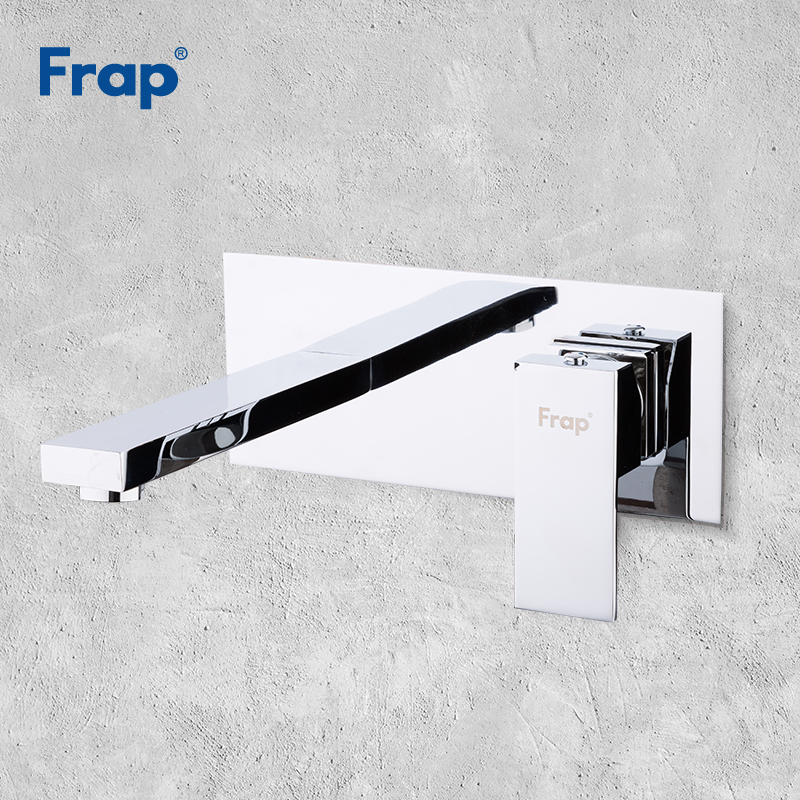 

Frap Wall Mount Chrome Bathroom Basin Faucet Bath Faucets Sinks Mixer Tap Cold And Hot Water Tap Robinet salle de bain Y10053