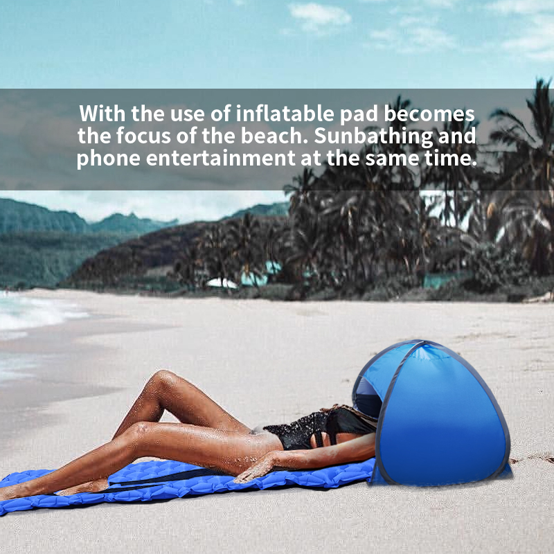 

Beach Head Tent Shade with Inflatable Pad Set Tent Sunbathing Protection Loungers For Beaches Beach