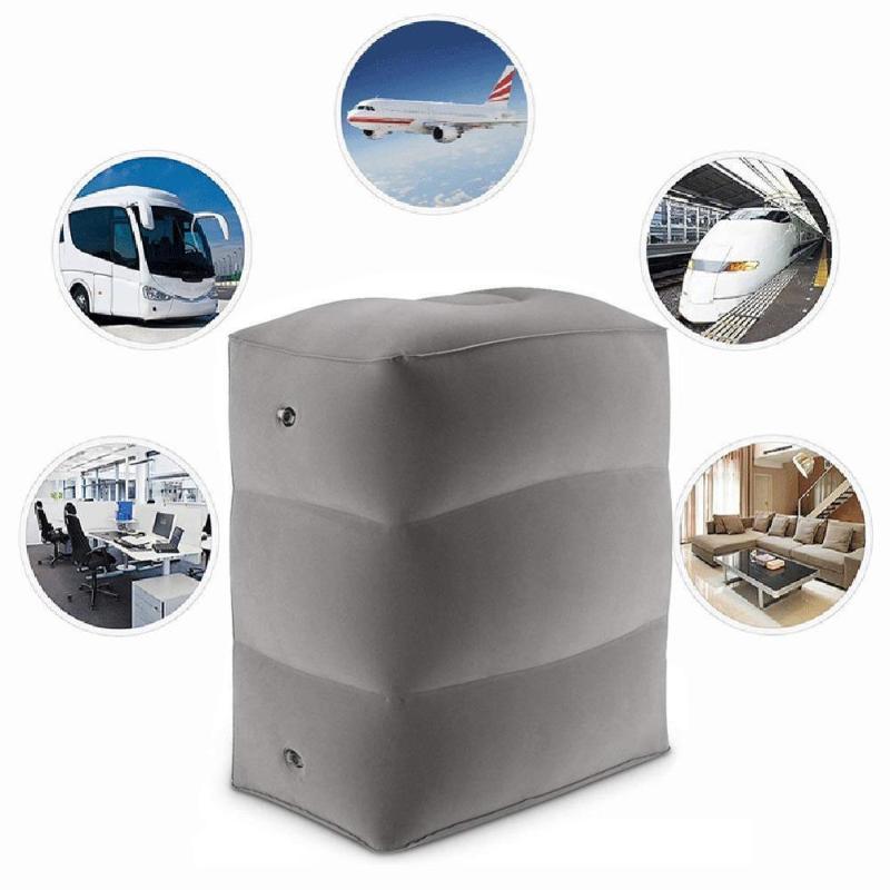 

Newest Hot Useful Inflatable Portable Travel Footrest Pillow Plane Train Kids Bed Foot Rest Flight Sleeping Resting Pillow
