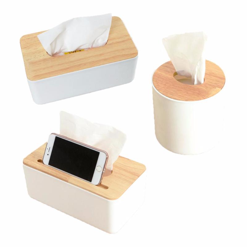 

Wooden Tissue Box Home Tissue Box Container Towel Napkin Holder Home Kitchen Storage Organization