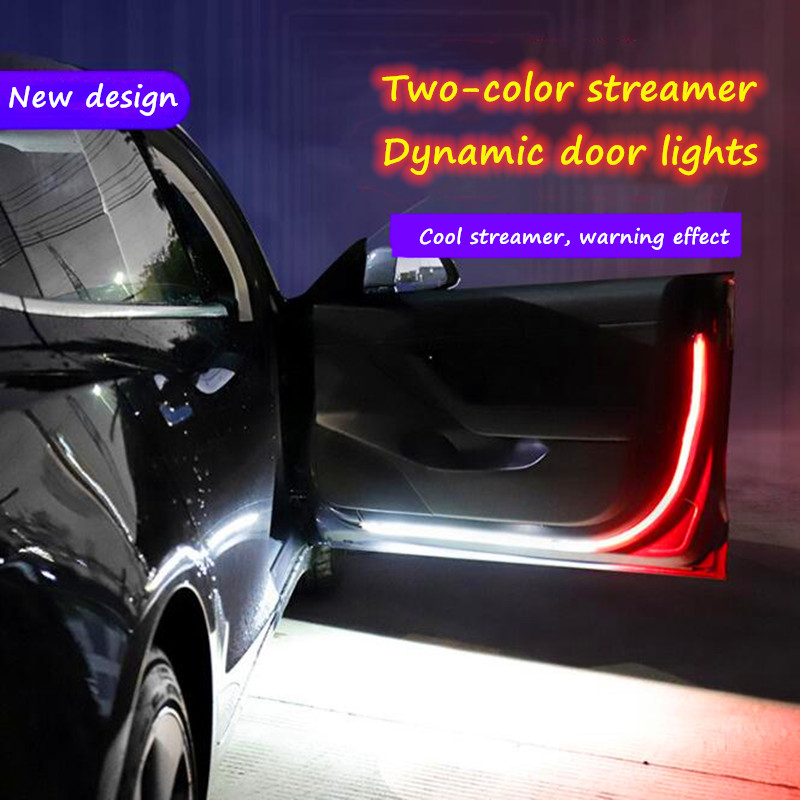 

NEW 144 LEDs Car Door Opening Warning Lights Silicone design Strobe Flashing Anti Rear-end Collision Safety Lamps for e60 x5
