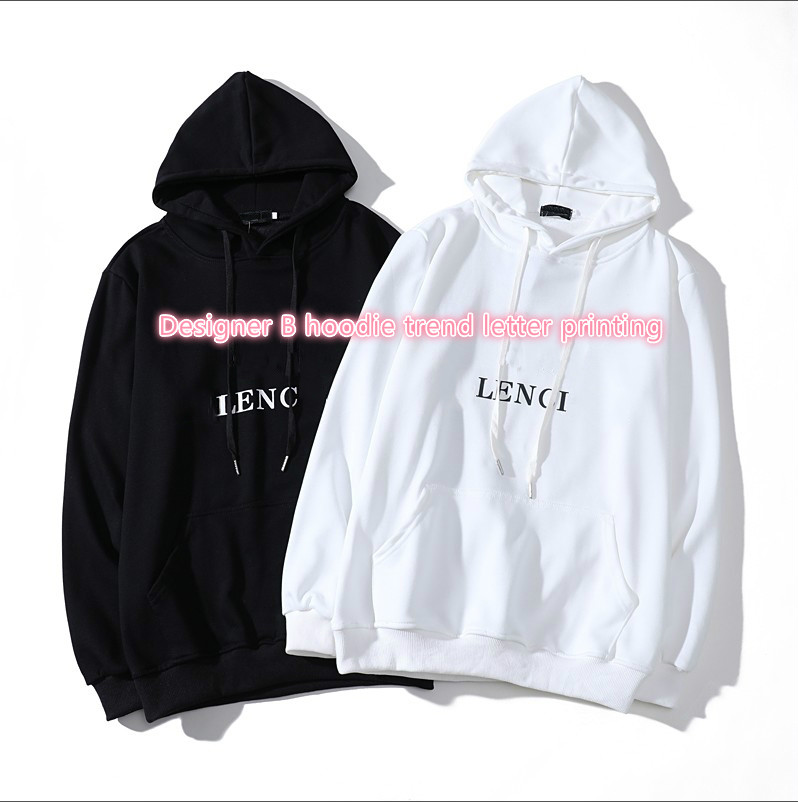 

Designer Hoodie Men' Sweater Autumn and Winter Terry Trend Letter Printing Women' Hoodie Size -2XL, White