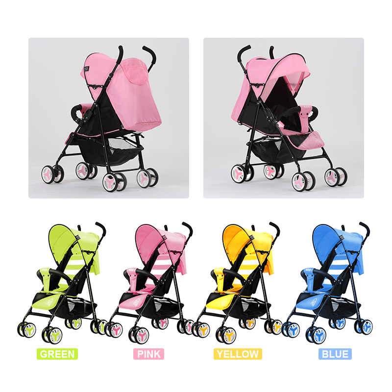 

JBBCN Baby stroller super light folding can sit in a child's pocket trolley summer easy small umbrella car
