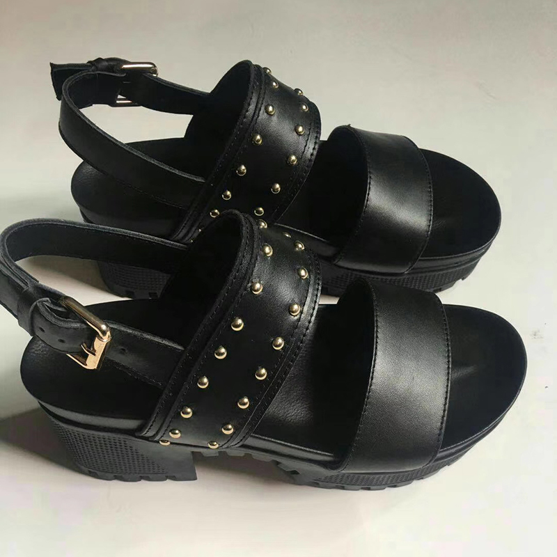 

High Designer Sandal Laureate Platform Sandals Glazed Calf Leathe Patent Canvas Women Shoes Dress Party Sandal with Box EU35-40, Black