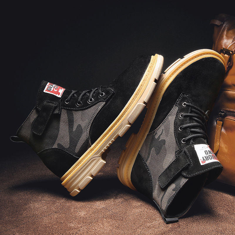 

male men shoe Casual leather Sneaker sports Mens casual 2020 outdoor fashion boots sneaker loafers black leisure hot sale on