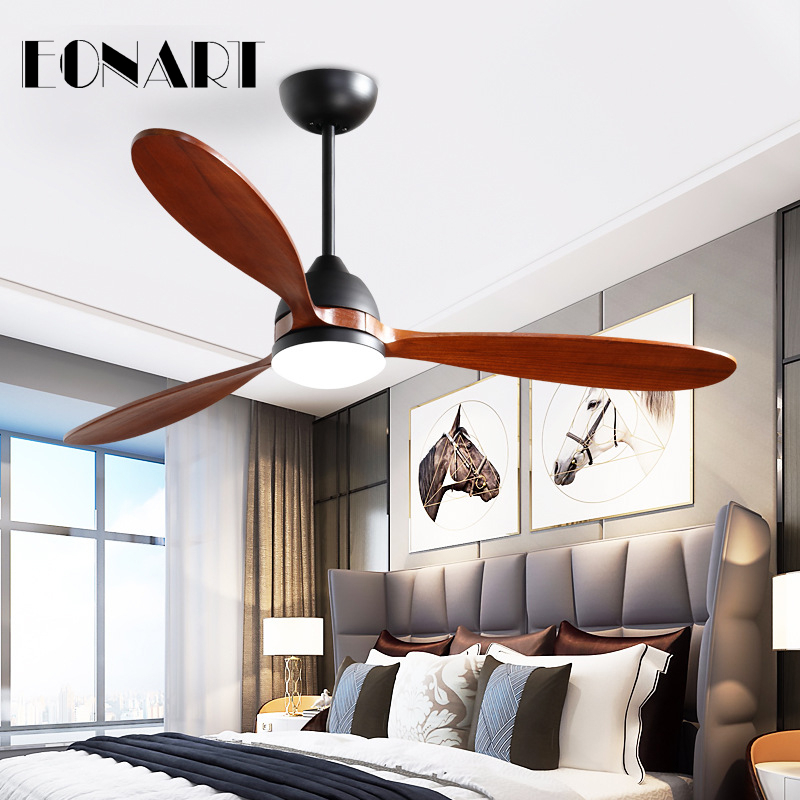

52Inch Ceiling fan with lamp roof LED lighting fan modern bedroom living room kitchen decorate dc motor ceiling fans with lights