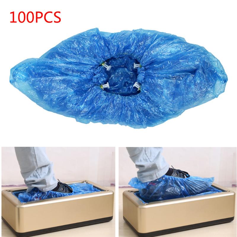 

100pcs Auto Shoe Cover Machine Special Plastic Shoe Cover T Buckle Household Indoor Disposable Machine