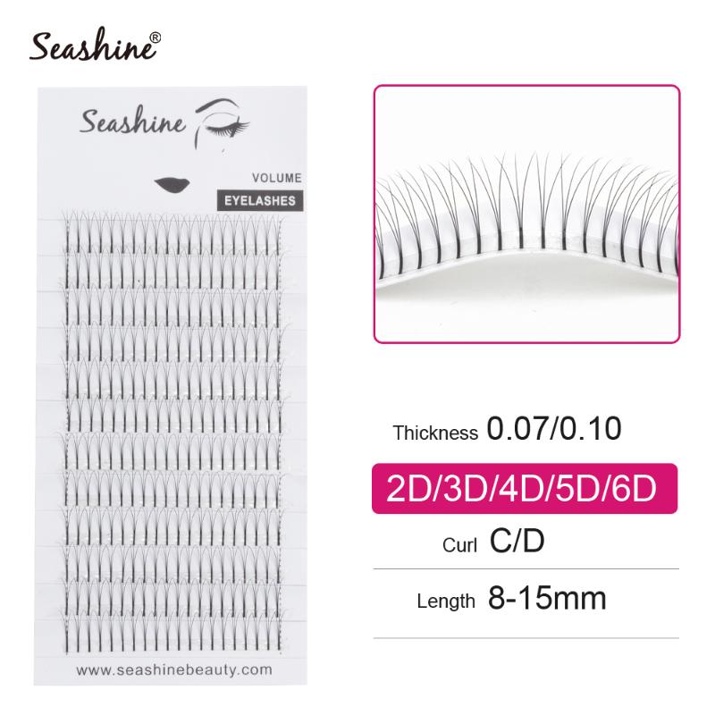 

Seashine 2D 3D 4D 5D 6D pre made volume fans false eyelashes eyelash extension lash extension supplies