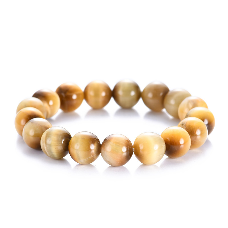 

Minimalist 6mm 8mm 10mm 12mm Yellow Tiger Bead Bracelet Men Charm Natural Stone Braslet For Man Handmade Casual Jewelry Pulseras