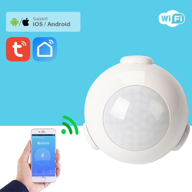 

WiFi PIR Motion Sensor Smart Home Security Infrared Detector No HUB Required Tuya App Control Battery Powered Works With Tuya