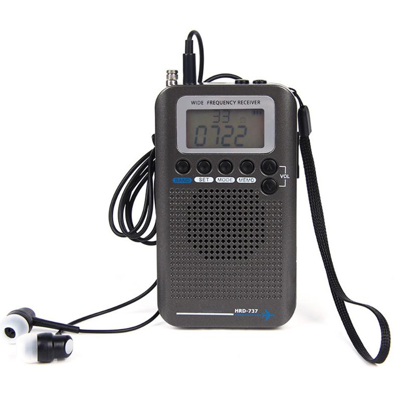 

Aircraft FullBand VHF Radio Portable FM AM SW Radio VHF CB 30-223MHZ 25-28MHZ Air 118-138MHZ with Dual Alarm Clock