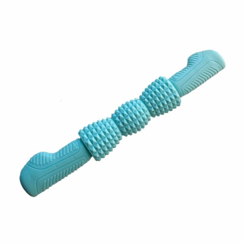 

Roller Massage Stick Three-Section Roller Massager Yoga Fitness Stick Body Massage Manual Type Therapy Brush