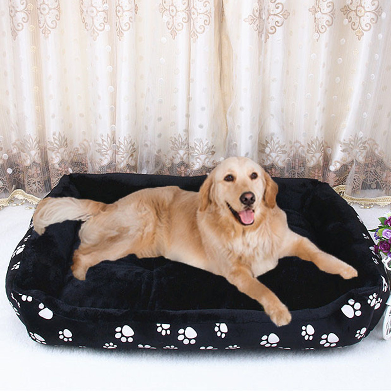 

Pet Dog Beds for Large Dogs Small Dogs Warm Soft Dog Mattress Couch Washable Pet Sleeping Sofas Cage Mat Big Size XXL, Yellow tiger