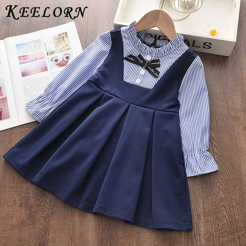 

Keelorn Girls Dresses Summer Autumn Princess Flying Sleeve Print Pattern Square Collar Kids Dress for Girls Kid Clothes for 2-6Y, Az1030-green