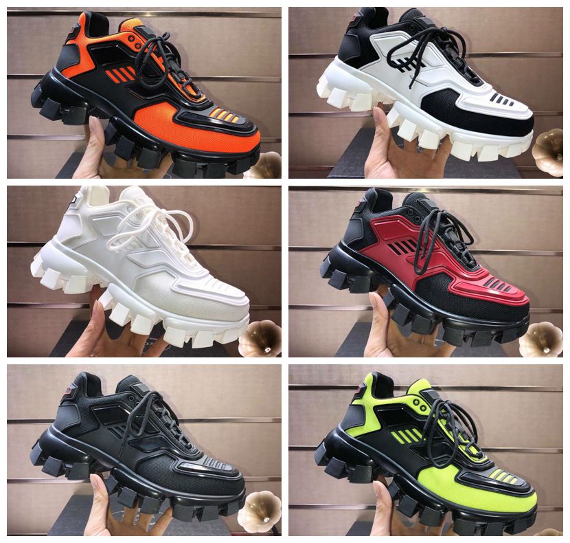 

2020 Design shoes Lates P Cloudbust Thunder Lace up Design Shoes capsule series color matching platform luxe men women sneakers us 5.5-11, Black