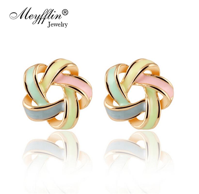 

Stud Earrings for Women Brincos Fashion Pendientes 2020 Bijoux Enamel Flower boucle d'oreille femme Accessory Jewelry