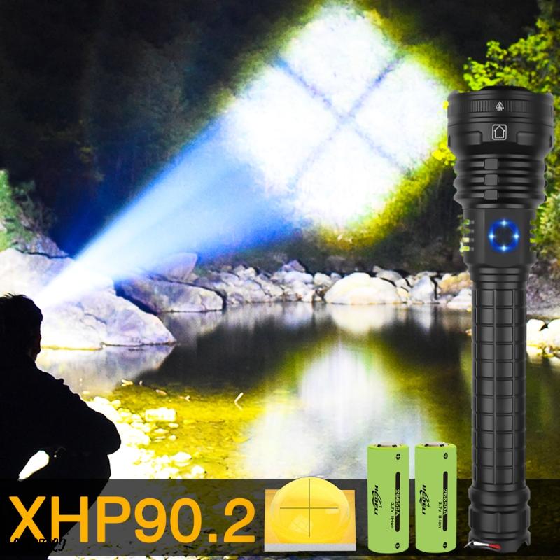 

Drop Shipping xhp90.2 most powerful led 5 Modes usb Zoom led torch xhp90 18650 or 26650 battery lamp Camping Hunting