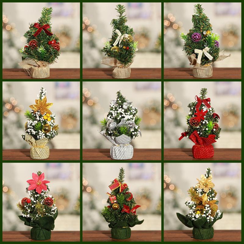 

New Mini Small Christmas Tree Small Number Christmas Tree Desktop Decoration Use for Decoration 20cm