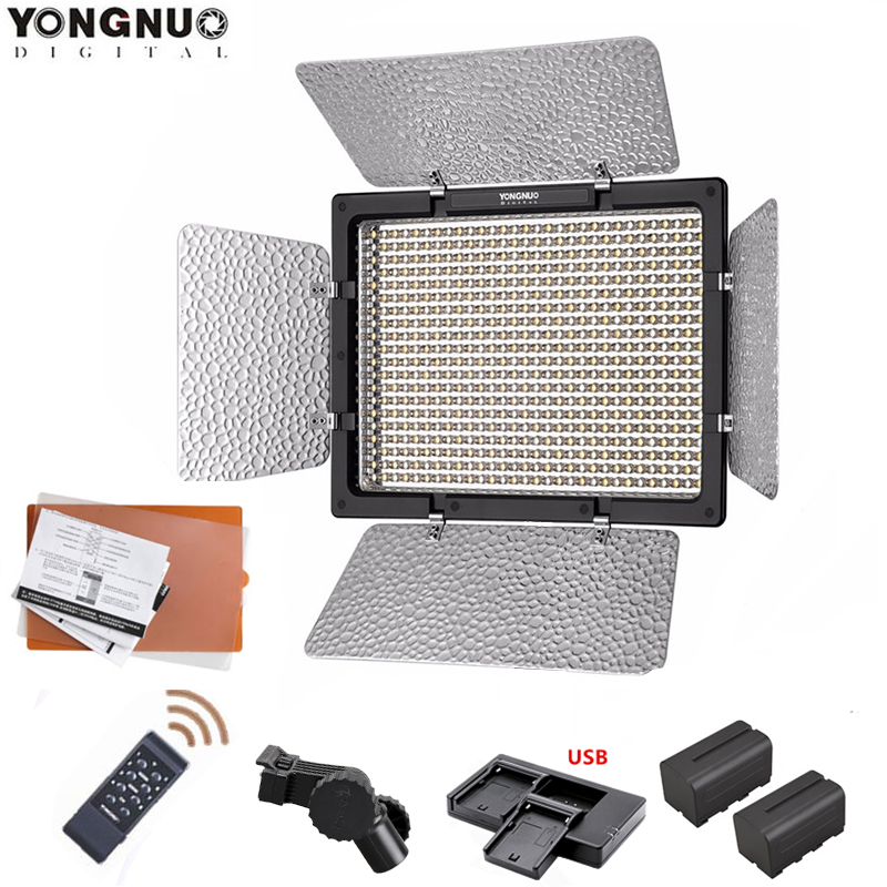 

YONGNUO YN600L II 5500K/3200-5500K YN 600 Video LED Light Panel 2.4G Wireless Remote Control +F750 Battery KIT for