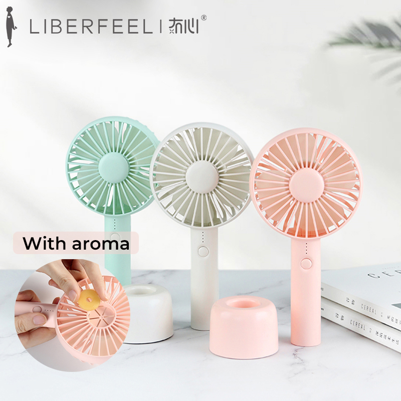 

Liberfeel Maoxin usb fans portable rechargeable handheld air cooler 3 level air cooling fan pink usb fans with for camping