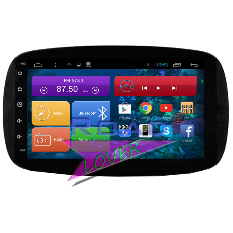 

Roadlover Android 6.0 Car Media Center GPS Navigation Video For Smart 2020- Stereo Double Din Head Unit Player Radio NO DVD